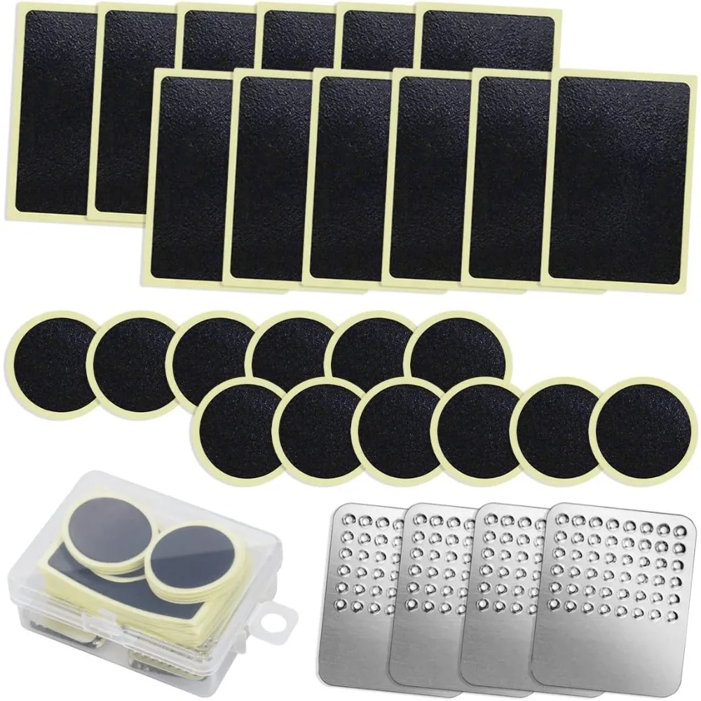 AliExpress NONE 29PCS Self Adhesive Bike Tyre Puncture Repair Kit Heavy Duty Metal Rasps Universal for MTB Road Mountain Cycling Bikes