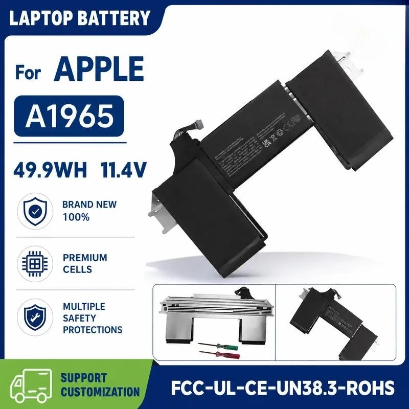 New Laptop Battery for Apple A1965 MacBook Air 13 inch 2018 2019 Model Replacement Internal Battery