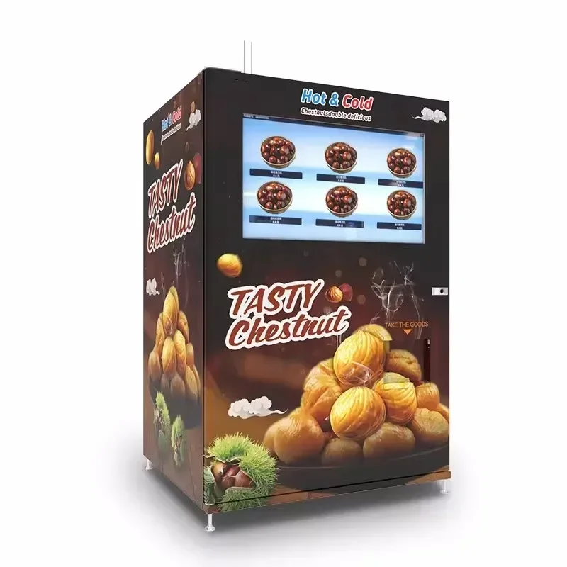 Vendite calde Distributore automatico completamente automatico Distributore automatico di castagne touch screen personalizzato di nuova tecnologia