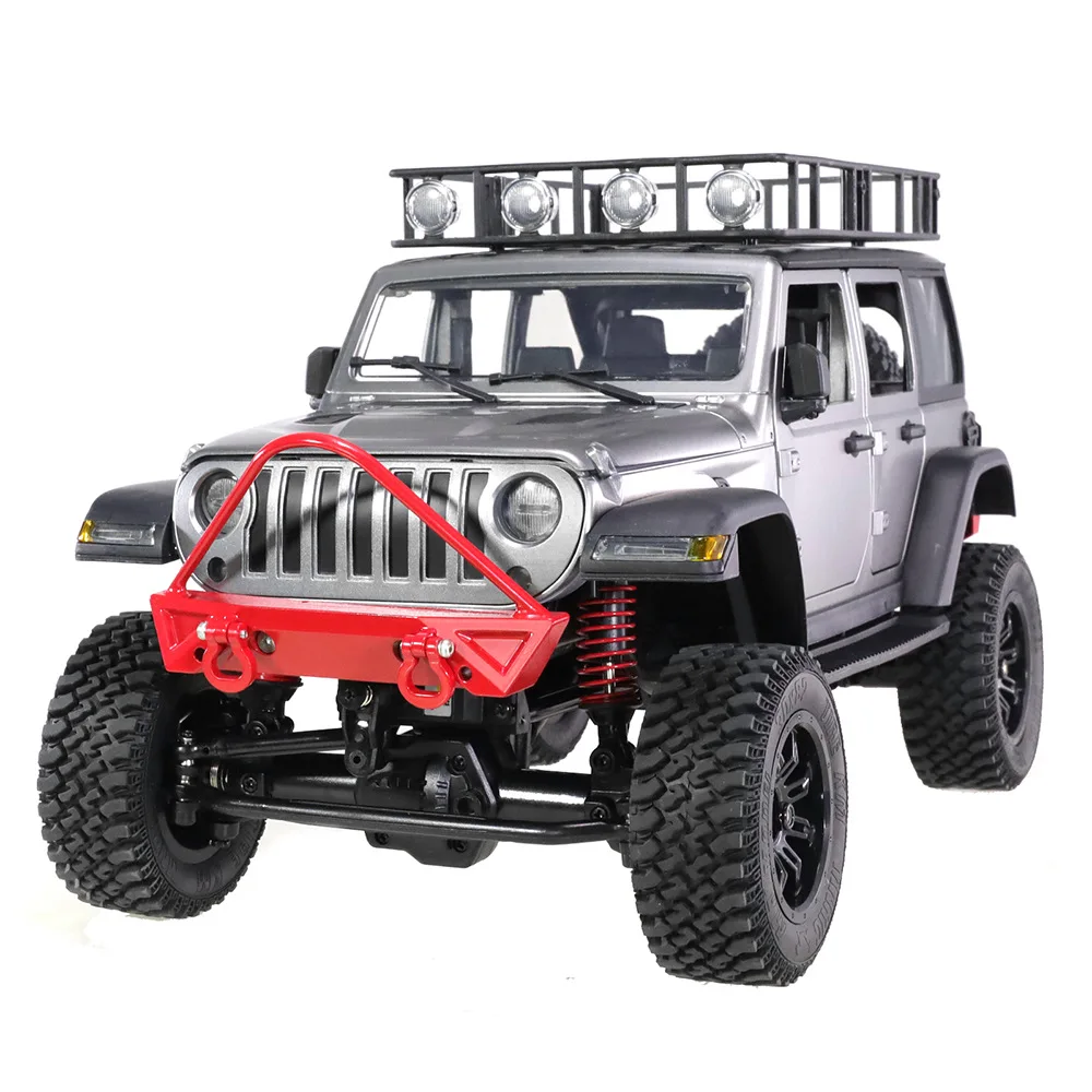 Para-choque dianteiro de metal para carro mn1/12 mn128 rc, cinto anticolisão dianteiro, furo de instalação, acessórios de peças de atualização