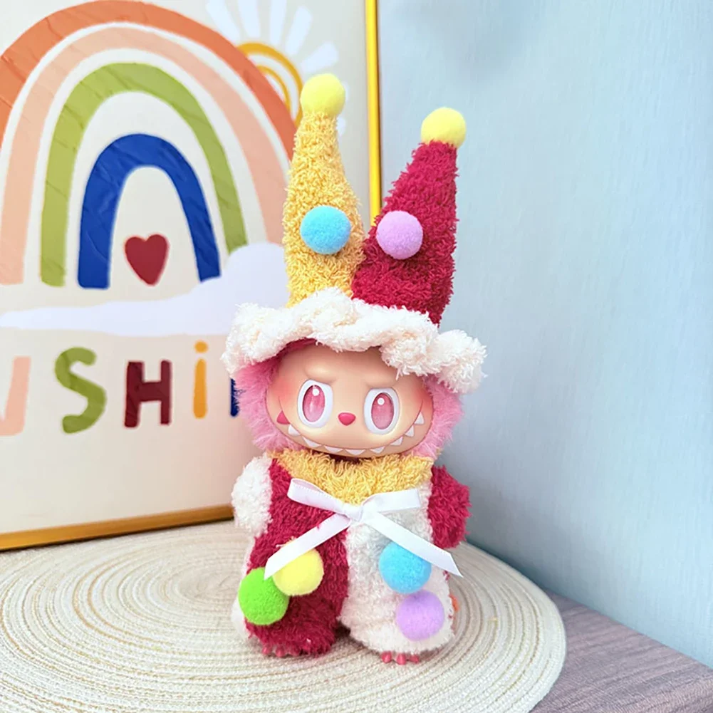 Clown Set Trendy Outfit for 15/17cm Ropa Labubu High Energy Series Ahead Mini Doll Clothes V2/V3 Fashion Style