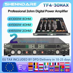 SenMicre TF4-Max Professional 2ohm Stable Working Digital Power Amplifier 4x6500W 2OHM for Subwoofer Preamplifier 4x3000W 8OHM