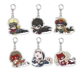 Persona 5 Royal P5R Amamiya Ren Cute Anime Game correlati portachiavi prodotti portachiavi ciondolo gioielli figura borsa regalo ragazzo all'ingrosso