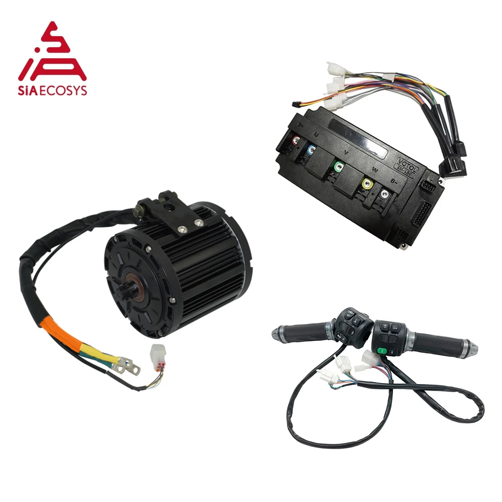 

QS Motor 72V 100KPH 138 5KW Continuous 3kw V1 Rated Mid Drive Motor with Motor Controller and Z6 Throttle Power Train Kits