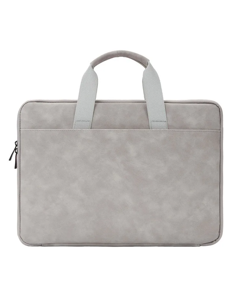 

Fully Open Design PU Leather Laptop Bag Waterproof Splashproof Delicate Touch For 133 14 16 Inch Notebook