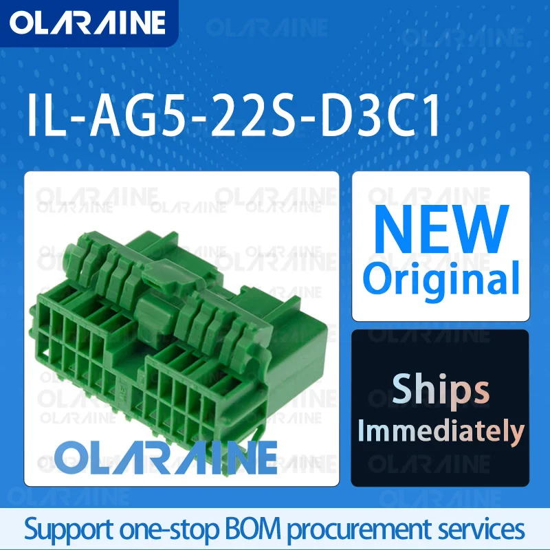 

20/50/100Pcs IL-AG5-22S-D3C1 100% brand new and original IC chip Automotive connectors 22 Position 3 A