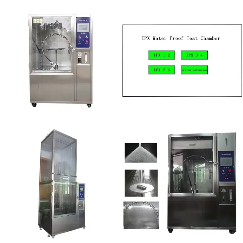 IPX12 IPX34 Programmable Proof Rain Water Spray Chamber