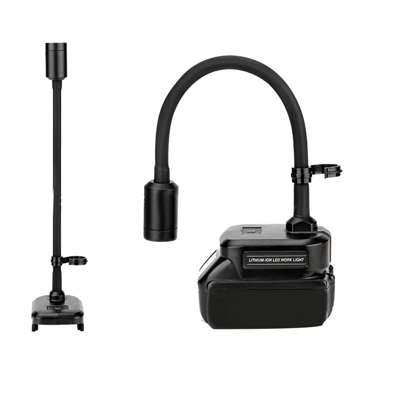 ABAE-2PCS Светодиодный рабочий фонарь для батареи Dewalt 20 В, светодиодный прожектор 20 Вт 2000LM, аккумуляторный фонарь с портом зарядки