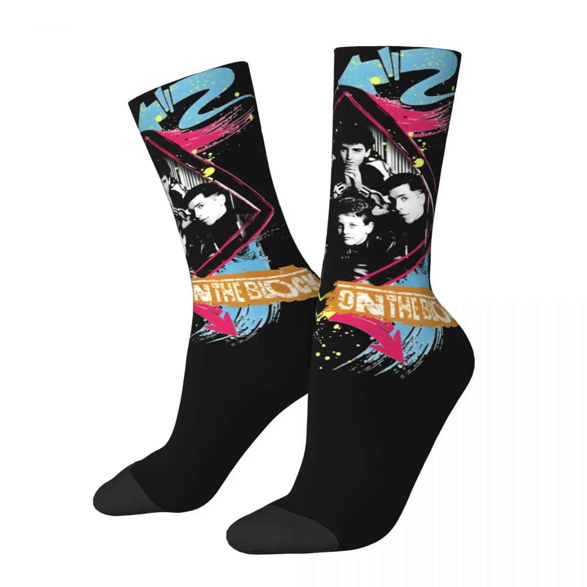 New Kids On The Block Tour Album Crew Socks Compression NKOTB Rock Band High Quality Long Socks Soft for Mens Little Small Gifts