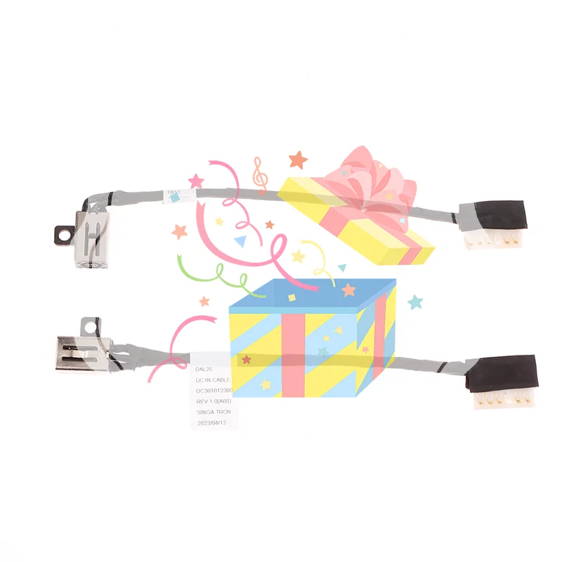 

New Replacement DC Power Jack Cable For Inspiron 3405 3501 3505 3511 3515 5593 5594 Vostro 3500 3501 04VP7C DC301015Q00