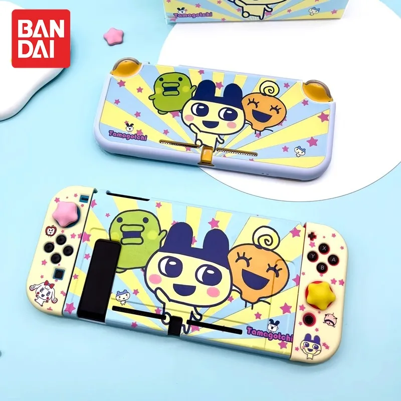 

Bandai Tamagotchi Switch Protective Case Mametchi Cute Kawaii OLED Lightweight PC Protective Case NS2 Hard Body Soft Handle Gift