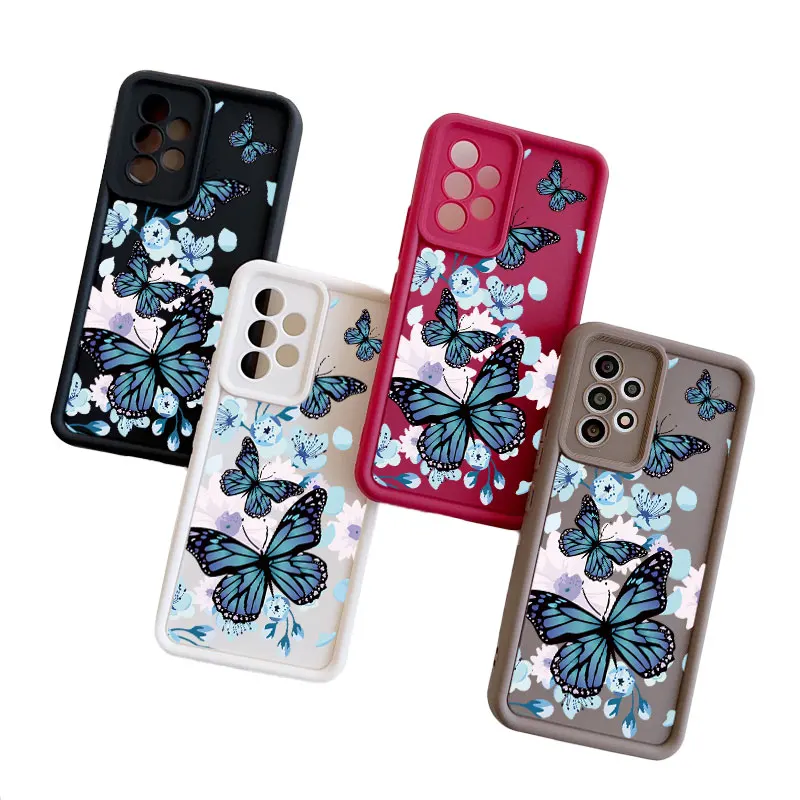 Butterfly Fasion All-inclusive Anti-drop Phone Case For Realme GT 7I 8 8I C2 C15 C20 C21 C21Y C31 C35 C53 C55 Soft Cover Coupe