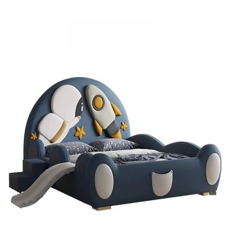 Günstige Aufbewahrungs-Kinderbetten, einfache Luxus-Sicherheits-Kinderbetten aus Holz, individuelles Design, modern, beleuchtet, Pour Enfants, Möbel für Zuhause