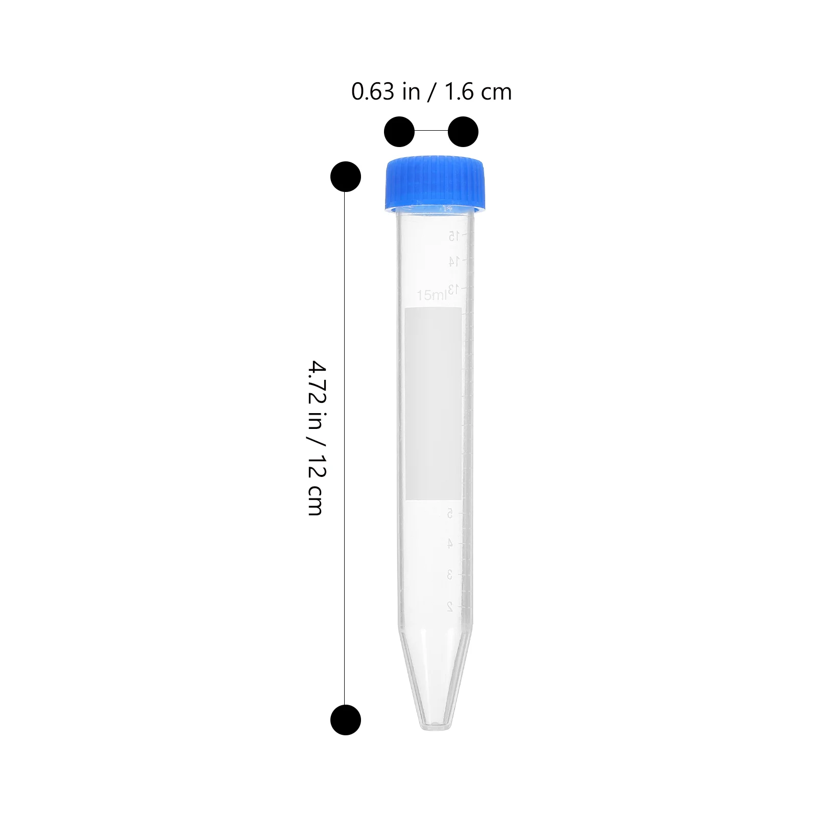 Imagem -06 - Tubos de Ensaio do Recipiente dos Tubos de Centrífuga dos Peças com Tampas 15ml Suprimentos de Laboratório 50