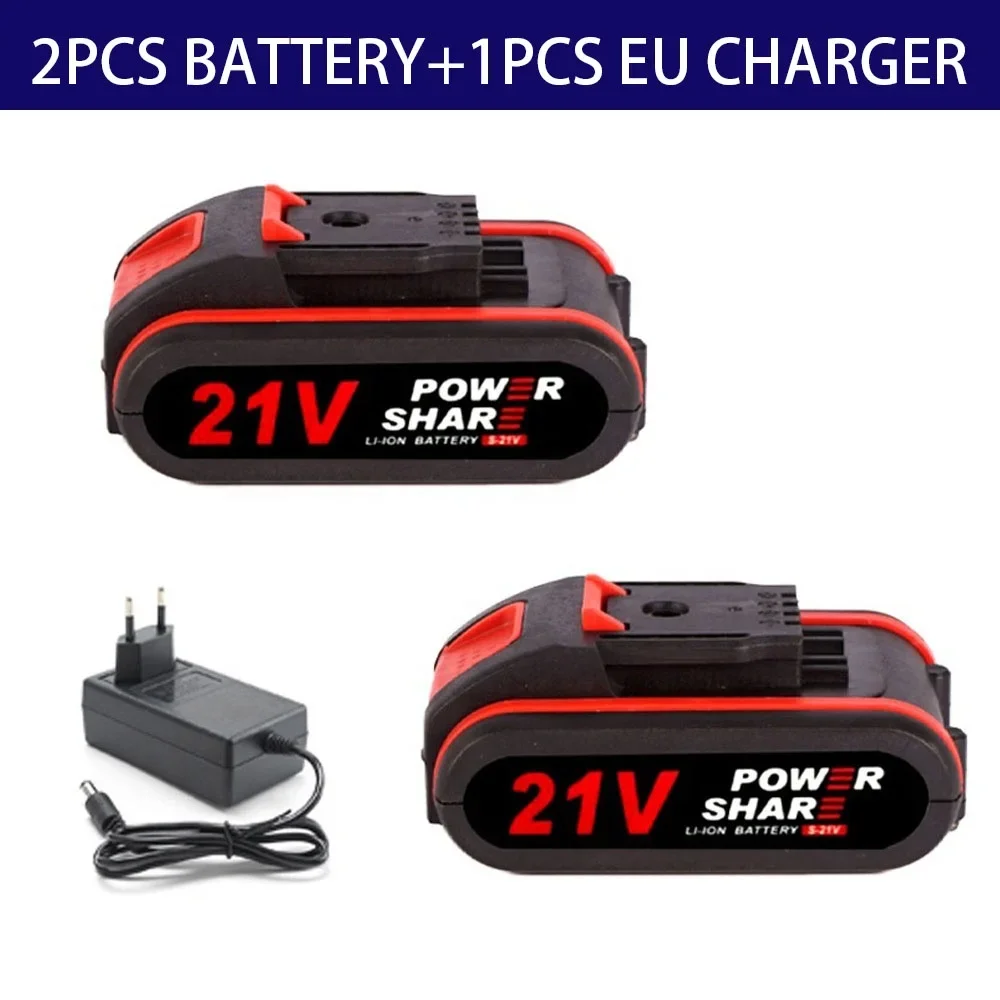 21V Universal Lithium Battery Cordless Rechargeable Worx Battery,Replace 36VF 48VF 88VF Impact Drill Electric Chainsaw Battery