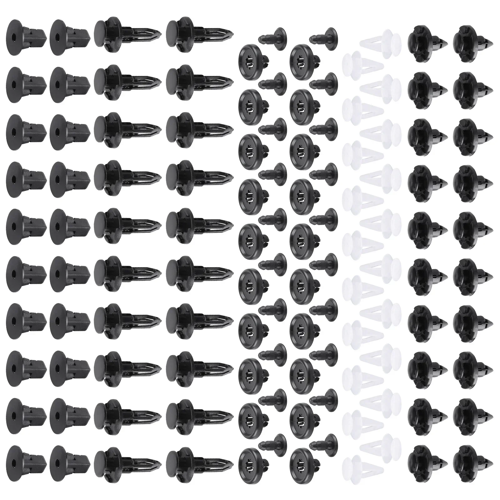 

100pcs Car Trim Panel Clips Bumper Pin Rivet 7 8 9mm Engine Compatible for TOYOTA & LEXUS Models
