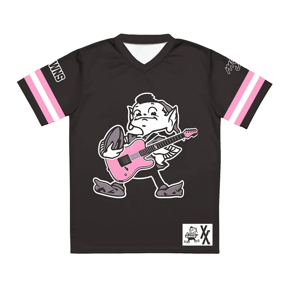 Men Women Football Tee Machine Gun Kelly Mgk Jersey Summer Short Sleeve Unisex Streetwear Loose Casual Design Graphic Merch Top