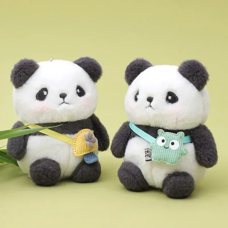 

10-11cm Panda Plush Doll Toys Key Chain Pendant Kawaii Cartoon Animal Pendant Dolls Toy Birthday Gift for Girls Boys Kids Gift