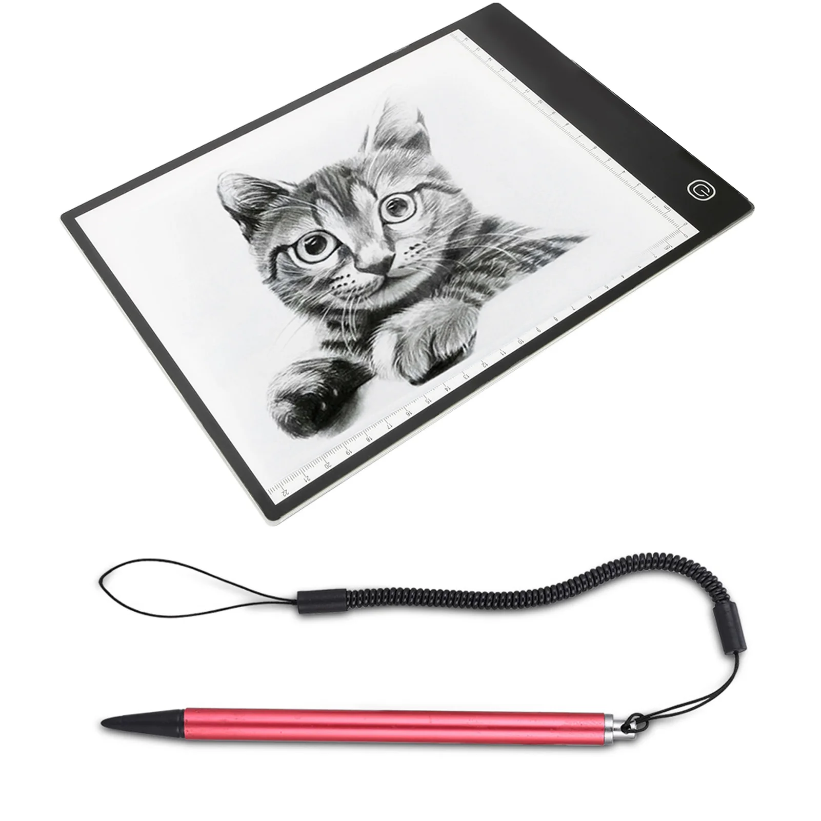 Screen Touch Painting Pen Resistive Stylus with Spring Rope For POS PDA Navigator