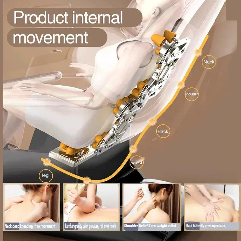 4D SL Track Massage Office Chair Zero Gravity Recliner Full Body Airbag Sofa Touchscreen 3 Years Warranty