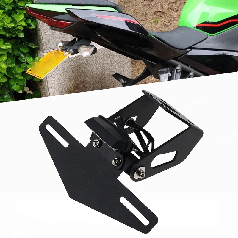 License  Holder Bracket Frame Tail Tidy Eliminator For Kawasaki Ninja 400/250 Ninja400 Ninja250 Z400 2018-2022