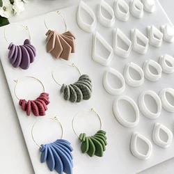 5 PCS/Set Fashion Geometric Shape Polymer Clay Cutter Soft Pottery Earrings Jewelry Pendant Making Cutting Tools