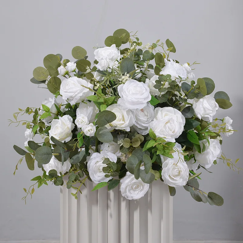 

230CM Artificial Green Plants Rose Horn Flower Arrangement Outdoor Proposal Scene Decoration Wedding Arch Decoration