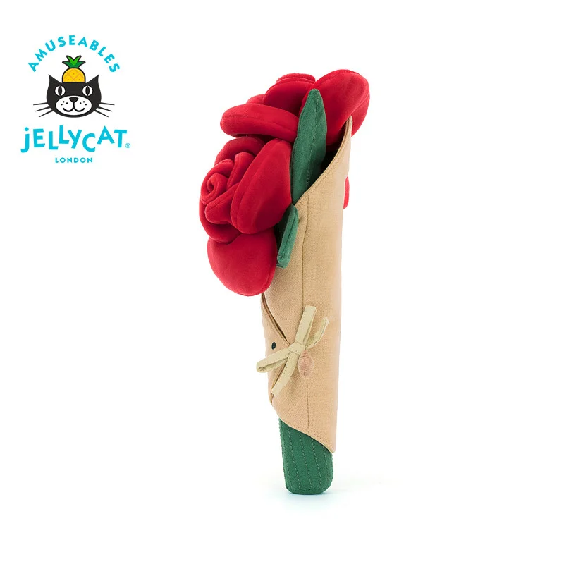 Jellycat Bunny;Crimson Dragon; Rose Bouquet; Plush Toy; Valentine's Day Gift 2026 New Year'sGift