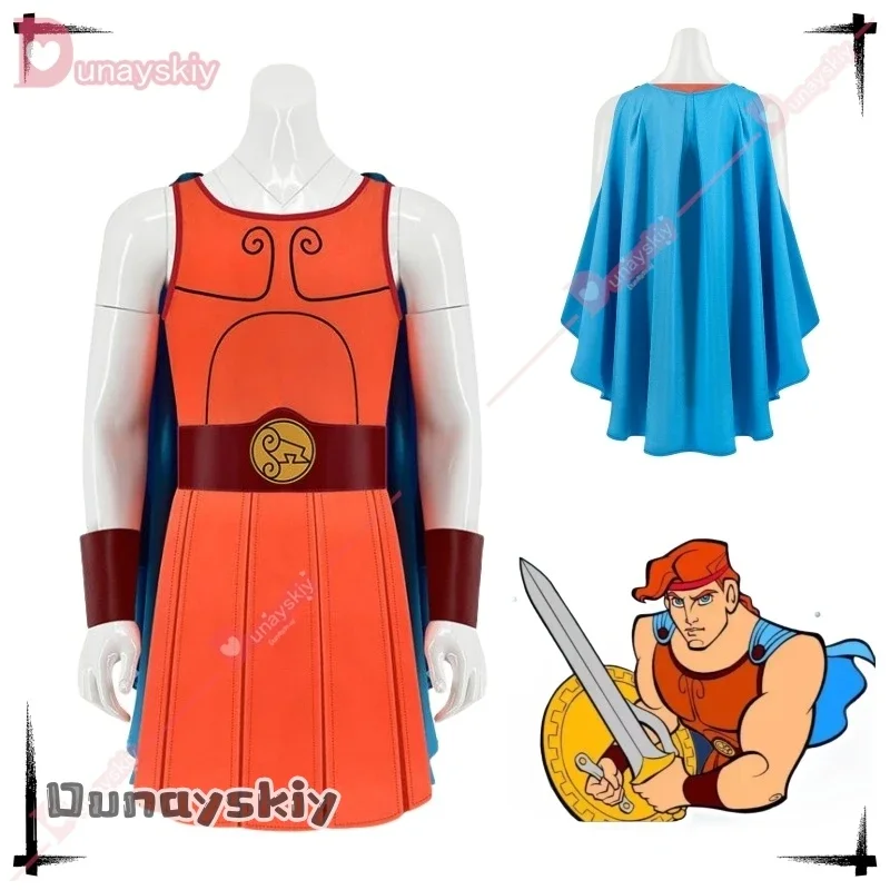 

CosplayAnime Hercules Cosplay Costume Adult Men Cloak Cape Uniform Fancy Dress Up Halloween Carnival Stage Performese Clothes