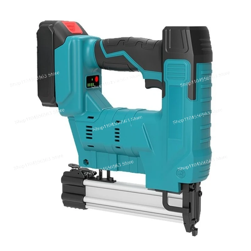 Entry-Level 21V Cordless Nailer – Basic Brushless Multi-Nail Type Stapler for Home Beginner Renovation & DIY