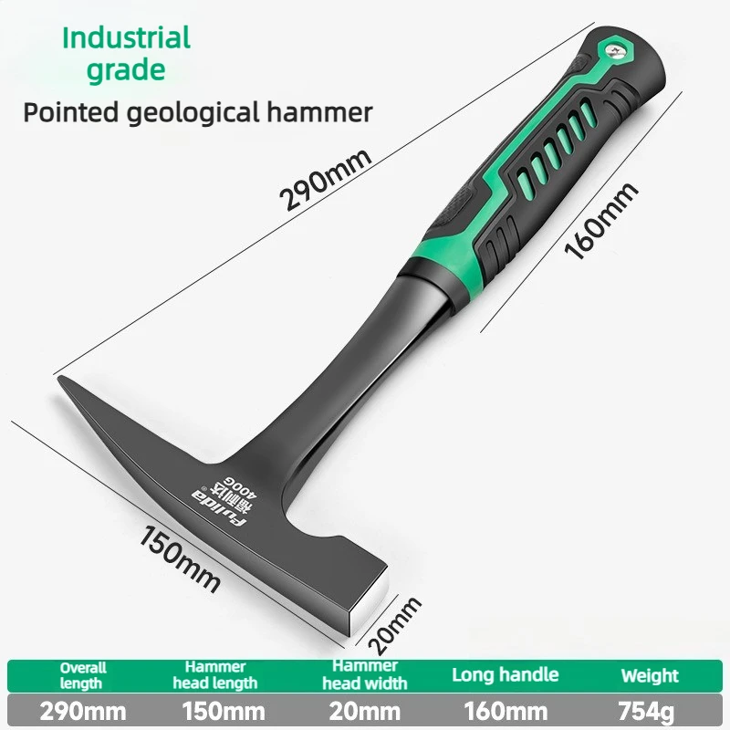 Industrial Geology Prospecting Hammer Integrated Molding Pick Head Tool For Rock Sampling Geological Survey Mining Field Work view 6