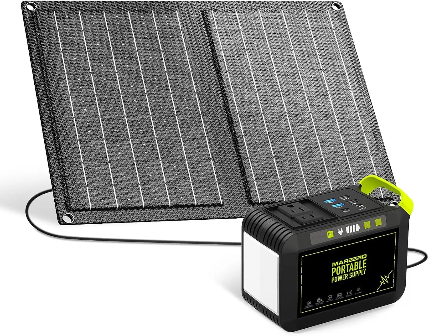 88.8Wh Solar Generator with 21W Solar Panel Included Portable Power Station 80W 110V 120W Max for Camping Outdoor Hiking