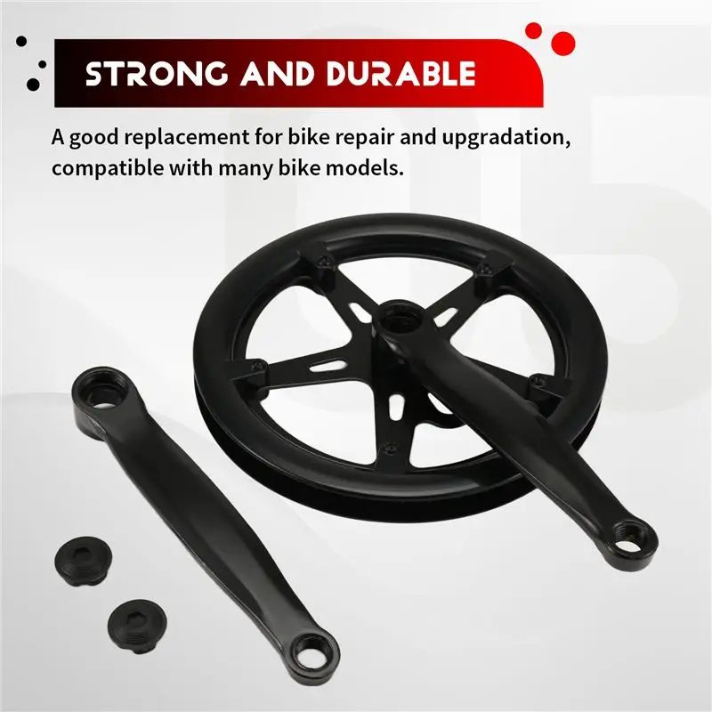 NEW HOT In Stock-Single Speed 170Mm Crank Hollow Tooth Plate Bike Crank Sprocket Bike Accessories