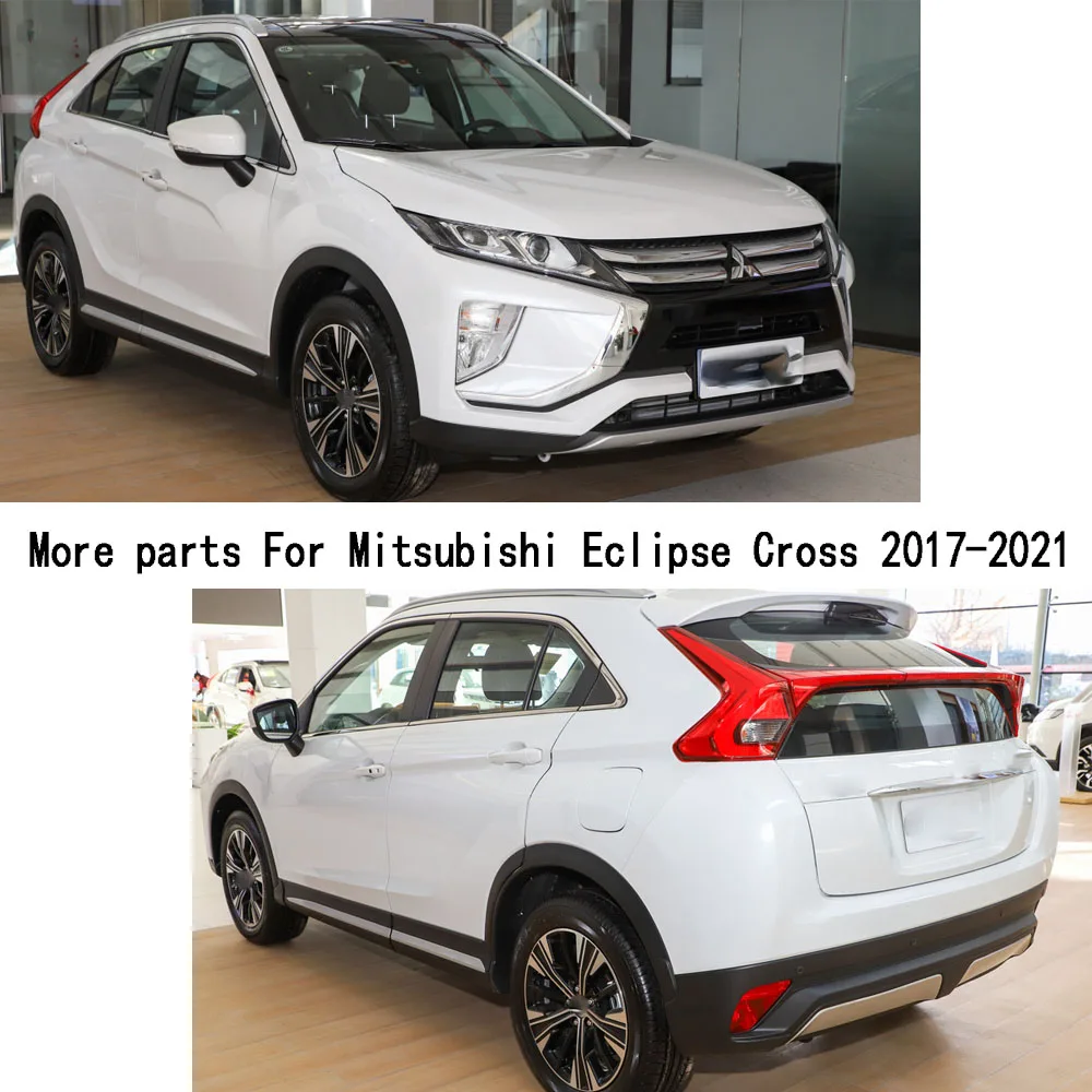 Dla Mitsubishi Eclipse krzyż 2017 2018 2019 2020 2021 z tyłu samochodu lusterko boczne wsteczne osłona przeciwdeszczowa przyciemniana osłona przeciwsłoneczna wykończenia 2 sztuk — zdjęcie 7