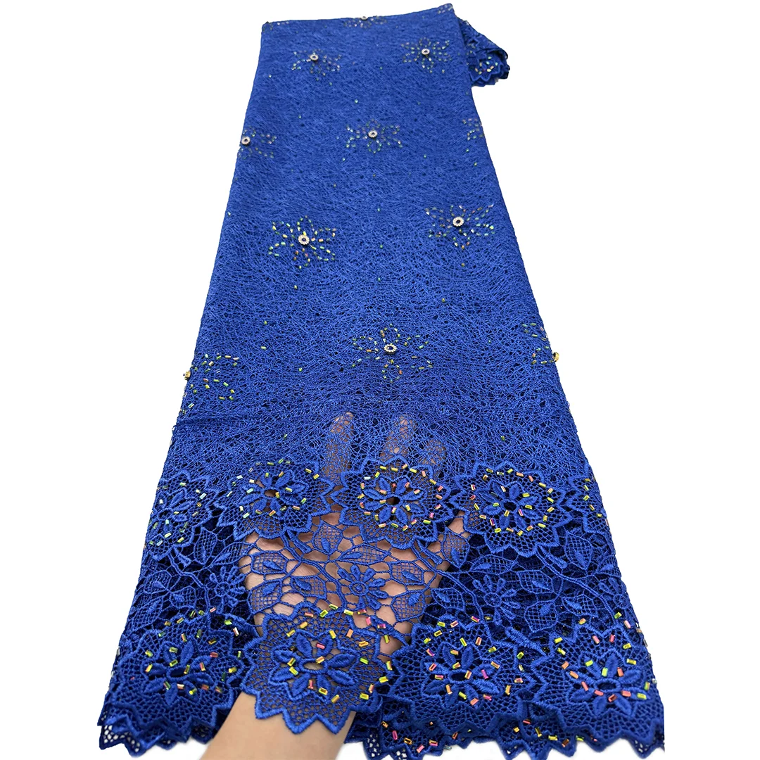 高品質2026年アフリカナイジェリアレース生地刺繍チュールコ - Embroidery Ai のレビューと価格