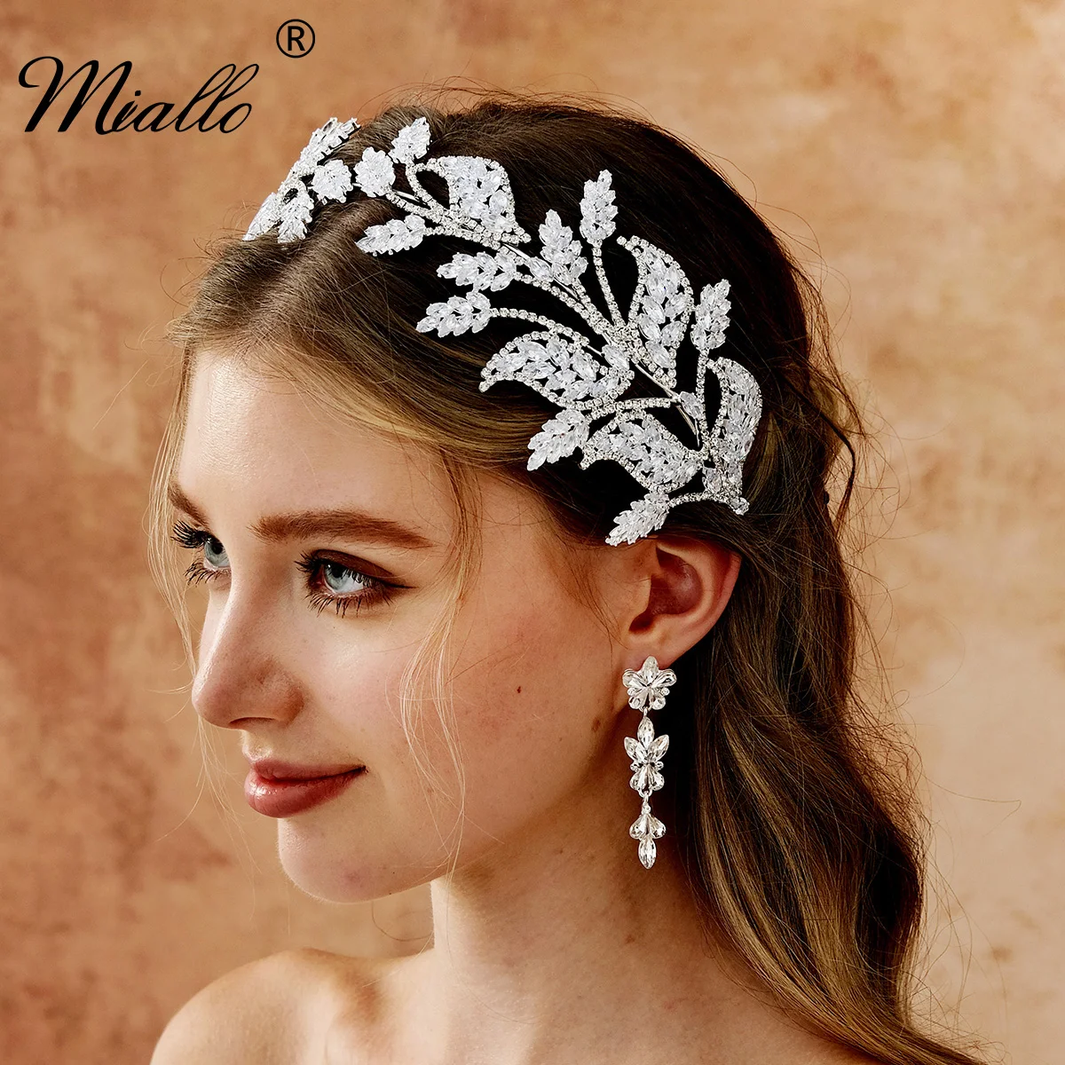 

Miallo Elegant Luxury Crystal Diamante Hairband Jewelry Woman's Crown Deluxe Tiara Wedding Headpiece Exquisite Gifts for Friends