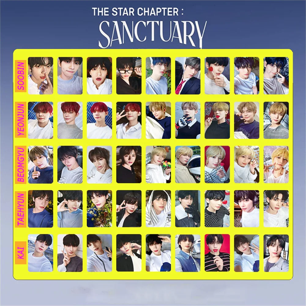 Kpop Idols Yeonjun Soobin Personal Photocard Album Star Shapter Sanctuary Double Sides Printing LOMO Card Fans Collection Gift