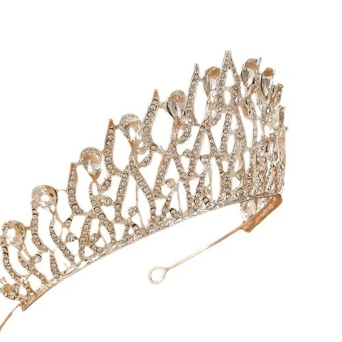 European and American cross-border crown high-end crystal crown hair accessories princess bride crown