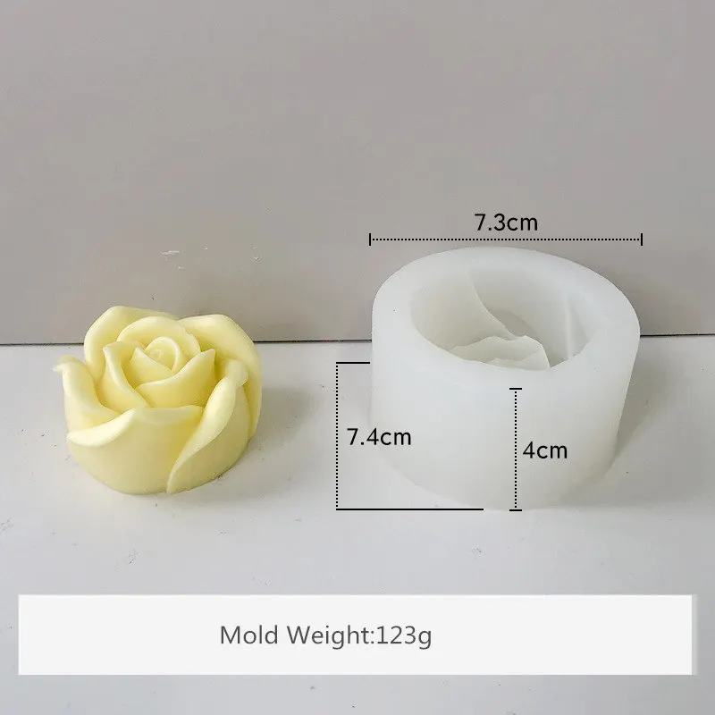 3D DIY Handmade Flowers Shape Moulds Silicone Soap Molds For Kitchen Bundt Cake Cupcake Pudding Candle Making Tools