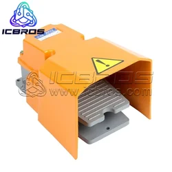 TFS LTH-1/6 Foot Switch Aluminum Shell Pedal Switch Machine Tool Parts Electrical Power Industrial Reset  LT-3 LT3 LT-4