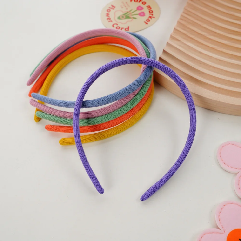 

1pc Korean Fashion Candy Color Thin Hairbands Children Simple Hair Hoop Headwear Girls Kids Hair Accessories