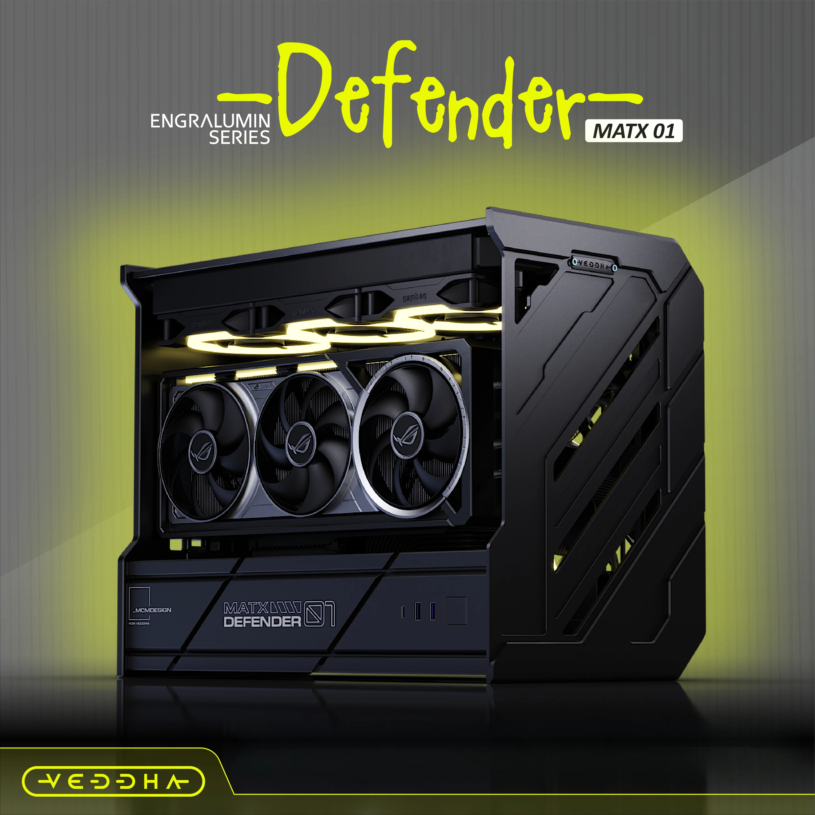 هيكل حافظة MATX للكمبيوتر ذو الإطار المفتوح، حافظة ألعاب MATX المبردة بالمياه من الألومنيوم بالكامل باستخدام الحاسب الآلي. دعم اللوحة الأم: MATX فقط