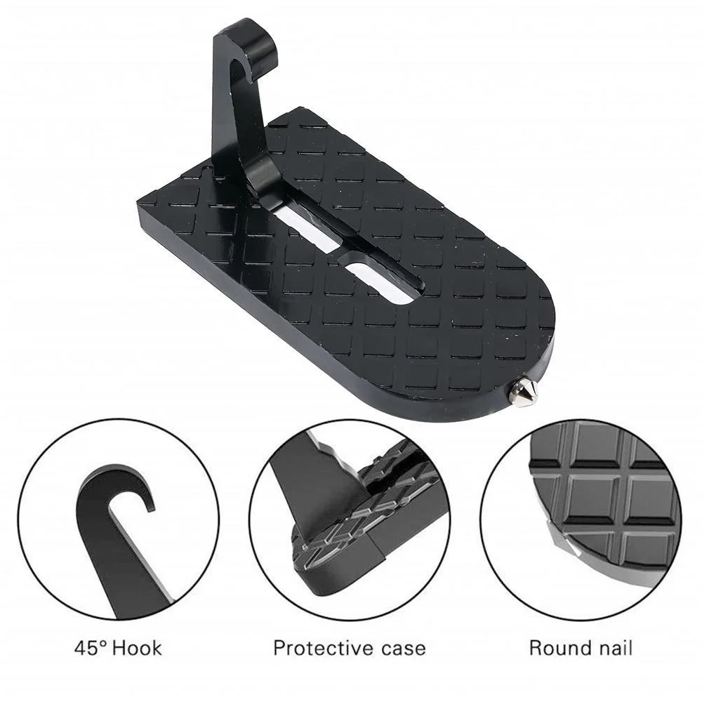 Car Door Step Multifunction Universal Latch Hook Foot Pedal Aluminium Alloy Foldable Car Roof Rack Step Pedal Car Accessories