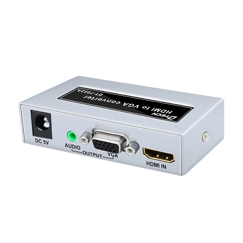 Wholesale HDMI to VGA HD Converter 1080P/60Hz 3.5MM Interface DC5V/350mA HDMI to VGA Converter Adapter for TV/LCD