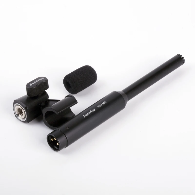 Superlux ECM999 Professional Non-directional Free-field Measuring Microphone Suitable for Indoor Audio Analysis Systems