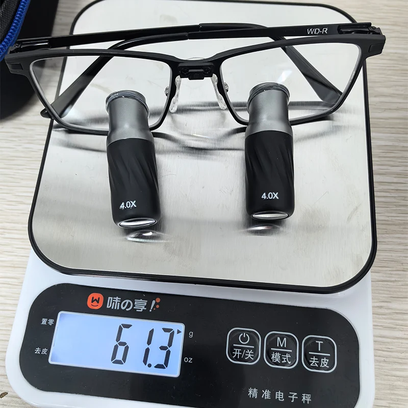 Ginghealy TTL Kepler 4X5X6X Surgical Prismatic Loupes with Metal Lens  IPD Myopia Glasses Titanium Frame