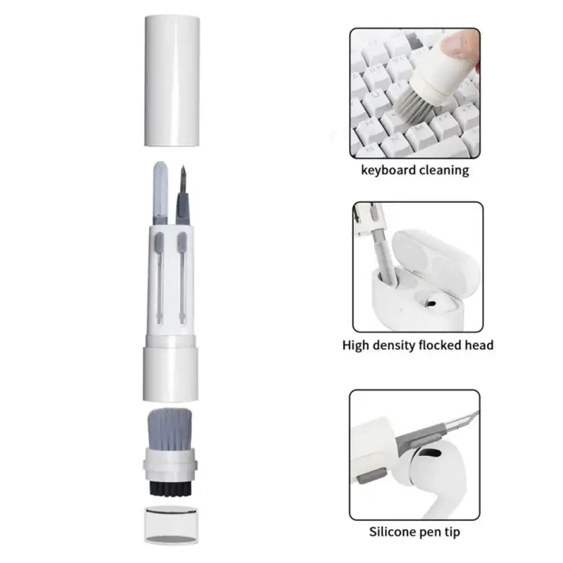 

Bluetooth Earphone Cleaner Kit For Airpods Pro 2 3 Computer Keyboard 6 in 1 Cleaning Tools Headset Clean Pen Brush Keycap Puller