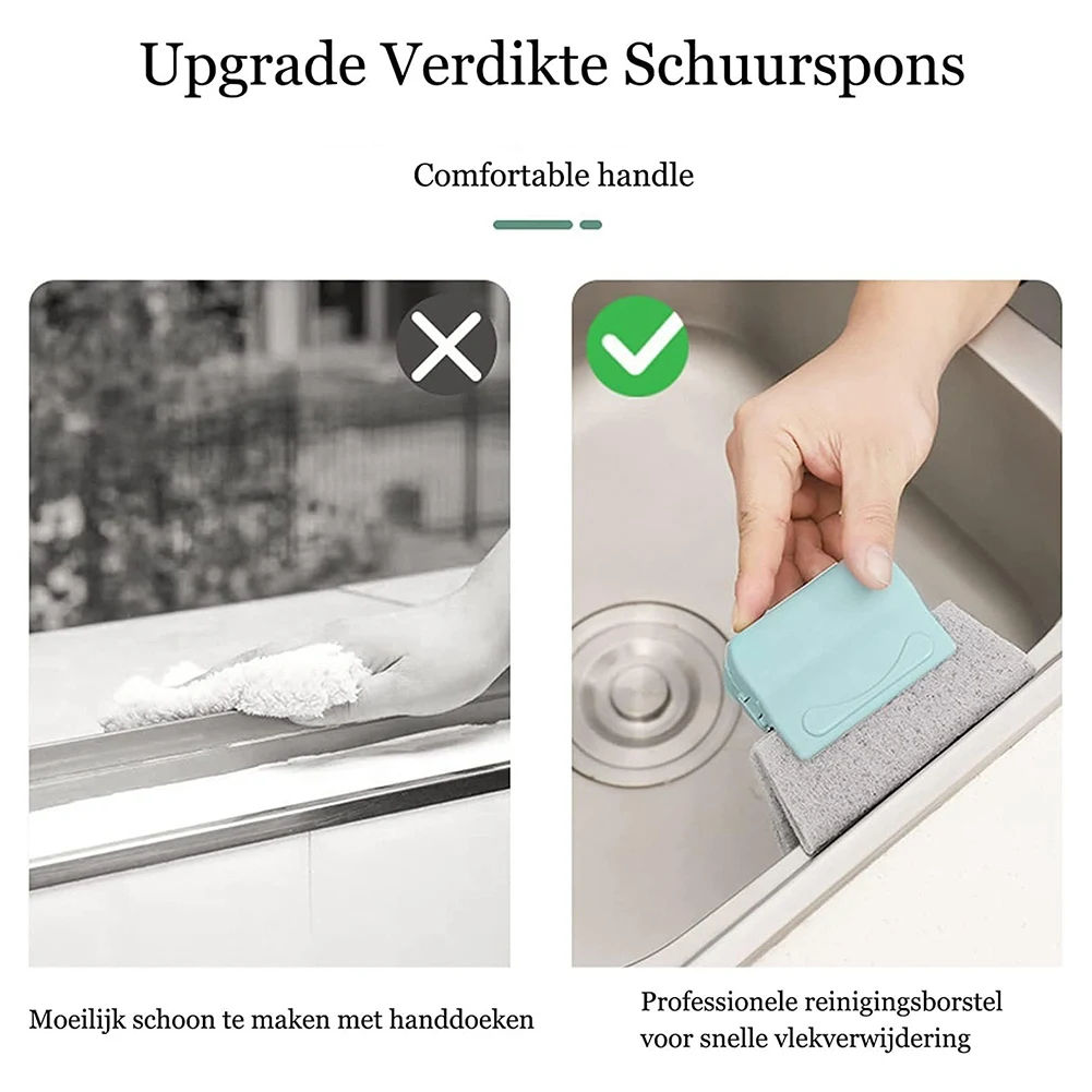 

Набор щеток для чистки оконных пазов VEHO, инструмент для чистки оконных направляющих, двусторонняя щетка для мытья окон