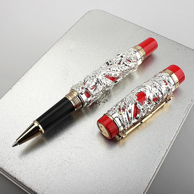 Luxury Business Office Jinhao Dragon Phoenix Metal Ballpoint Pens Student Writing School Rollerball Pen Stationery Supplies