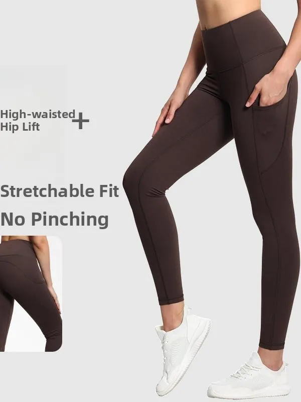 Outono primavera calças de yoga das mulheres leggings longas correndo ginásio esteira inding brued qui seco yoga capri calças